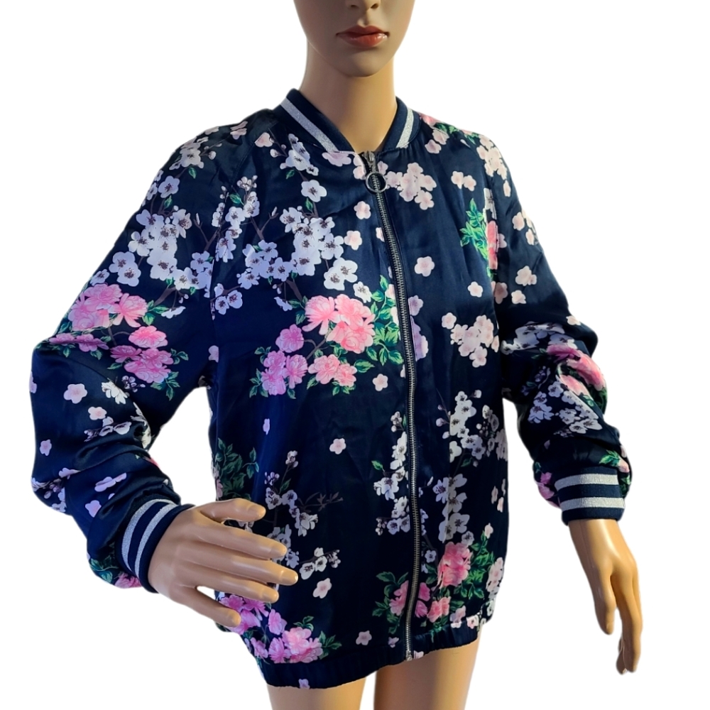 H&M bomber flower jacket
